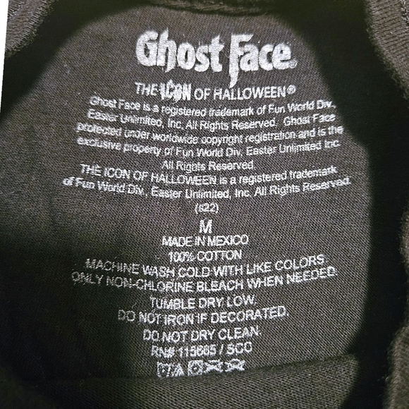 Ghost Face Scream Mask Tee Black Pink Graphic T-Shirt Mens Sz M Horror Halloween - Picture 3 of 7